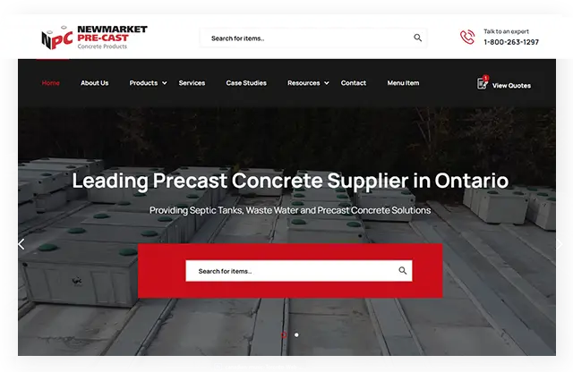 newmarket-precast-Toronto-Web-Design-Thinkbound-2